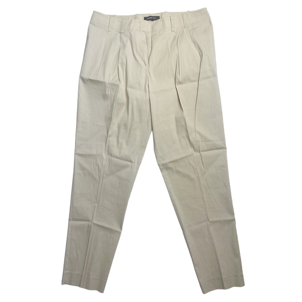 Lafayette 148 New York Khaki double pleated Pants